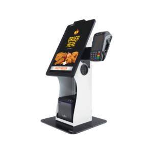 Senor Miki Kiosk - Sleek Desktop Kiosk Portrait Style | MachX Enterprise